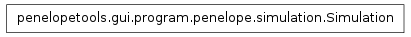 Inheritance diagram of penelopetools.gui.program.penelope.simulation